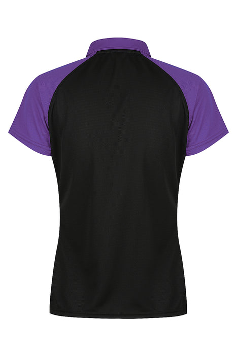 Manly Lady Polos - BLACK/ELECTRIC PURPLE