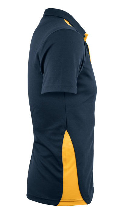 Paterson Mens Polos - NAVY/GOLD