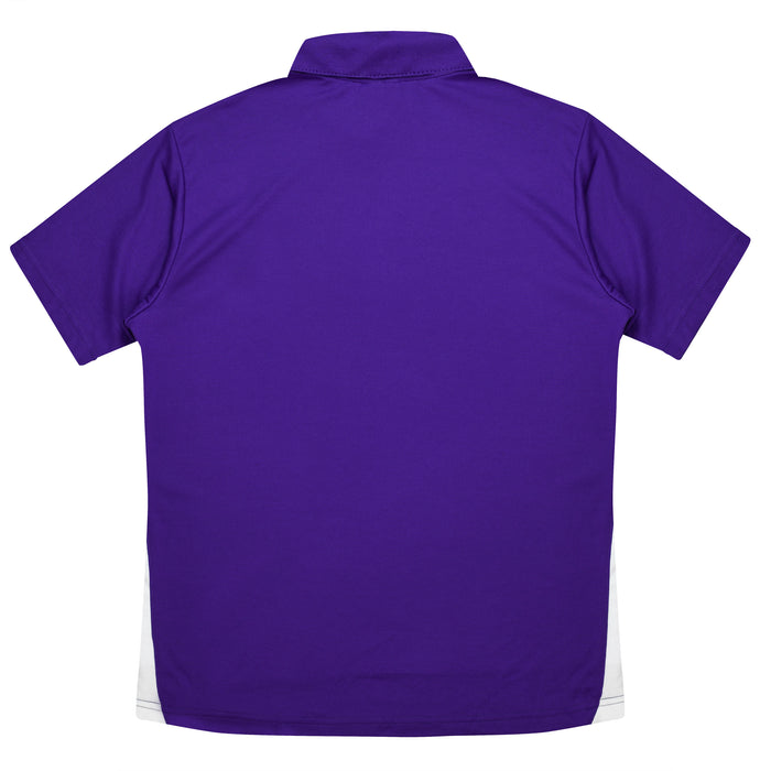Paterson Kids Polos - PURPLE/WHITE