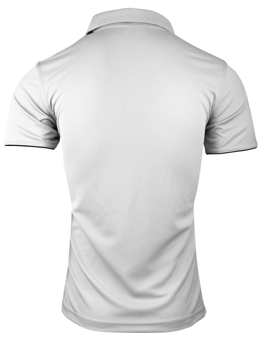 Yarra Mens Polos - WHITE/NAVY