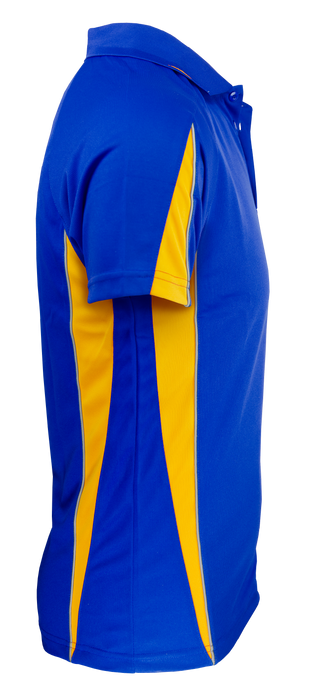 Eureka Mens Polos - ROYAL/GOLD
