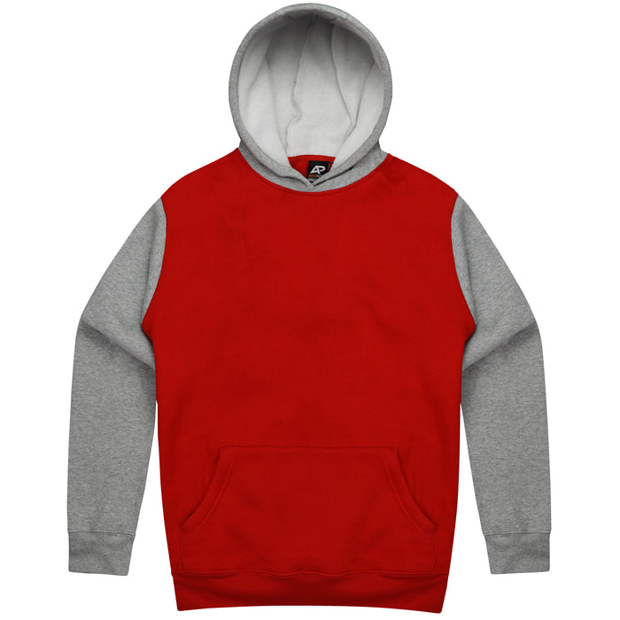 Monash Kids Hoodies - RED/GREY