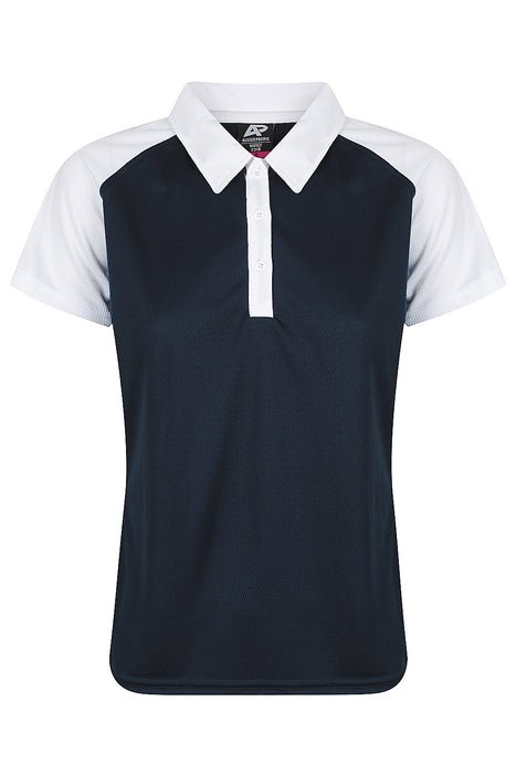 Manly Lady Polos - NAVY/WHITE