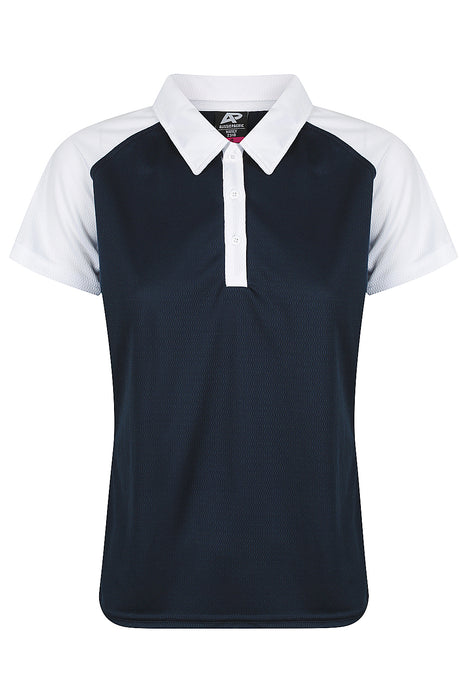Manly Lady Polos - NAVY/WHITE