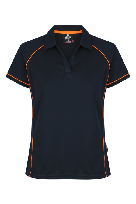 Endeavour Lady Polos - NAVY/ORANGE