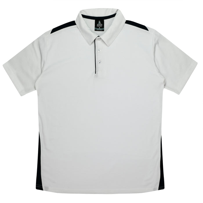 Paterson Kids Polos - WHITE/BLACK