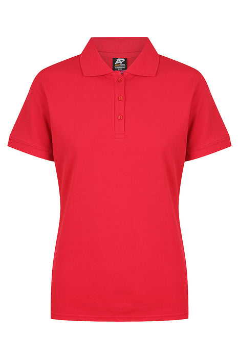 Claremont Lady Polos - RED