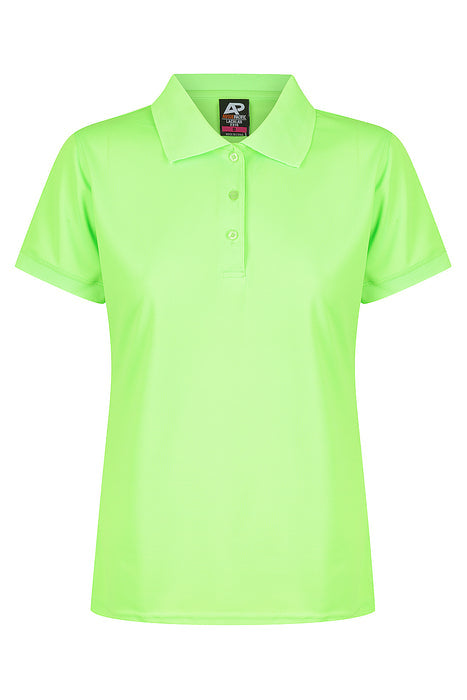 Lachlan Lady Polos - NEON GREEN