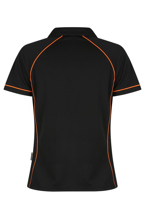 Endeavour Lady Polos - BLACK/ORANGE