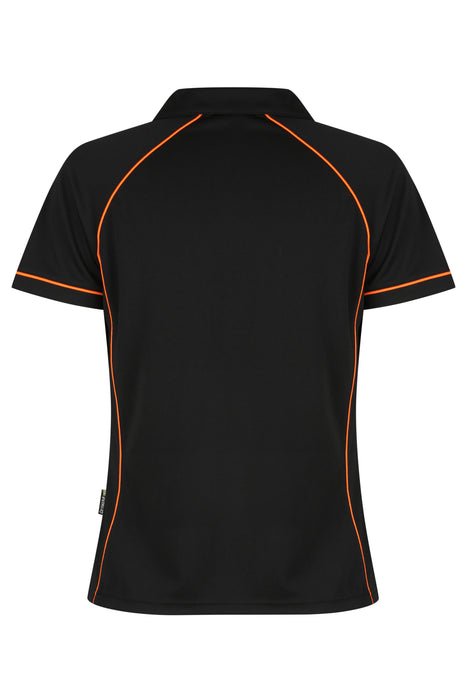 Endeavour Lady Polos - BLACK/ORANGE