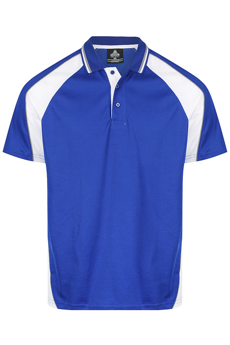 Panorama Mens Polos - ROYAL/WHITE/ASHE