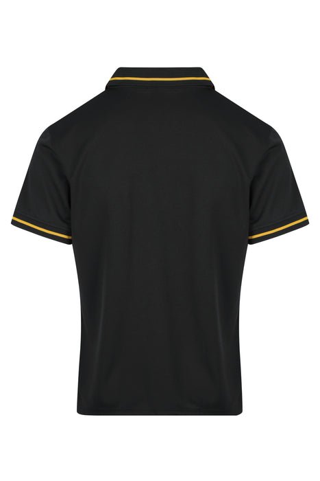 Cottesloe Mens Polos - BLACK/GOLD