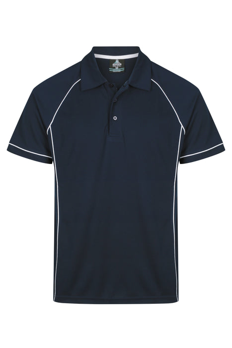 Endeavour Mens Polos - NAVY/WHITE