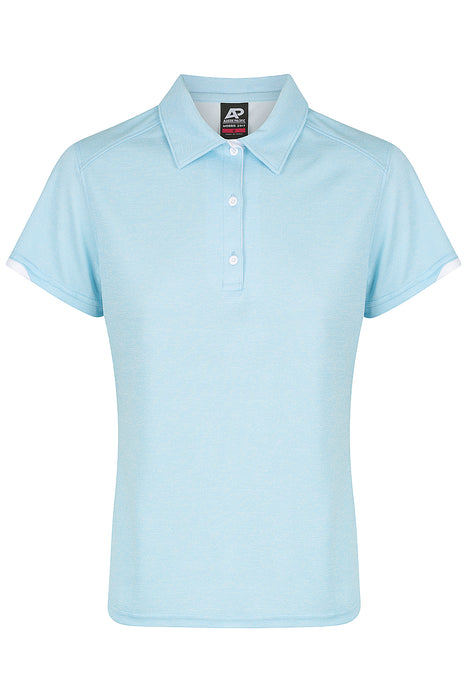 Morris Lady Polos - LIGHT BLUE/WHITE