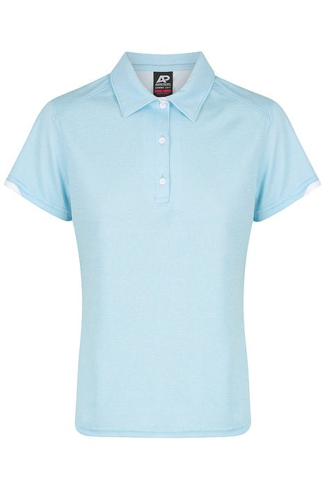 Morris Lady Polos - LIGHT BLUE/WHITE