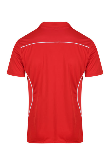 Kuranda Mens Polos - RED/WHITE