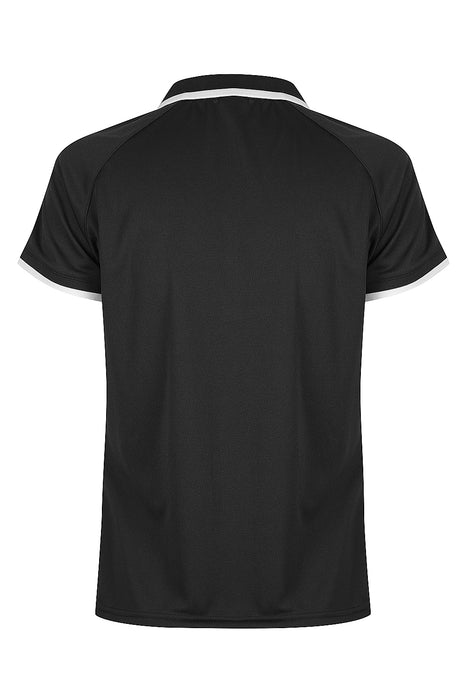 Double Bay Lady Polos - BLACK/WHITE