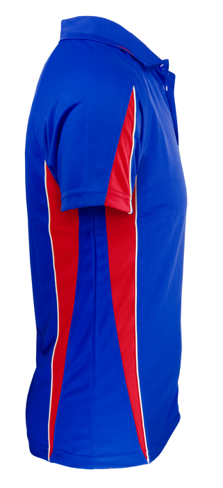 Eureka Mens Polos - ROYAL/RED