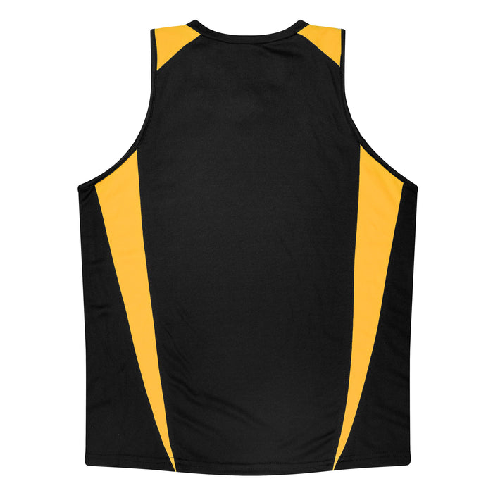 Eureka Lady Singlets - BLACK/GOLD