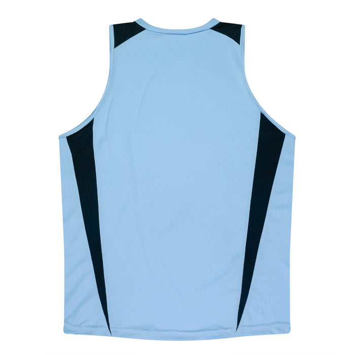 Eureka Lady Singlets - SKY/NAVY