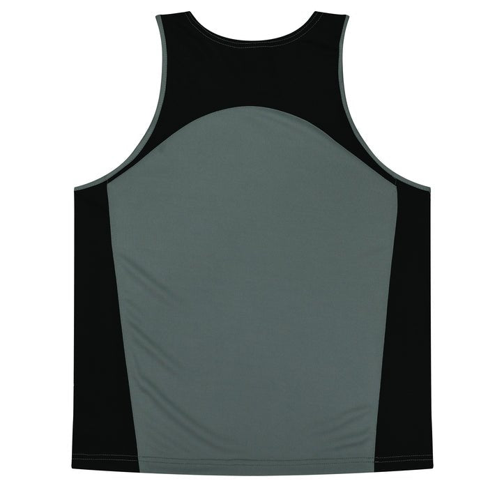 Premier Kids Singlets - ASHE/BLACK