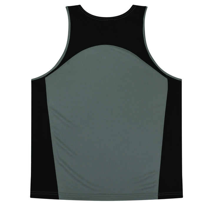 Premier Kids Singlets - ASHE/BLACK