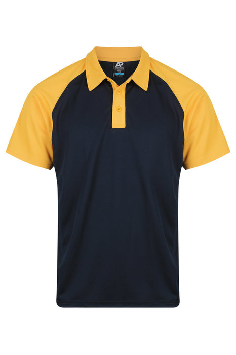 Manly Mens Polos - NAVY/GOLD