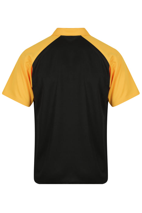 Manly Mens Polos - BLACK/GOLD