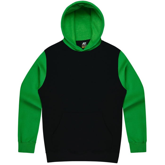 Monash Mens Hoodies - BLACK/KAWA GREEN