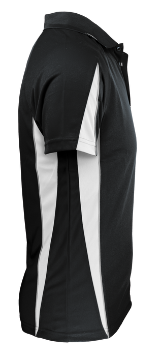 Eureka Mens Polos - BLACK/WHITE