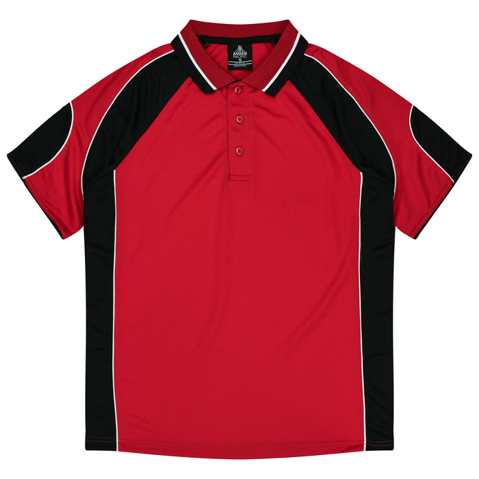 Murray Kids Polos - RED/BLACK