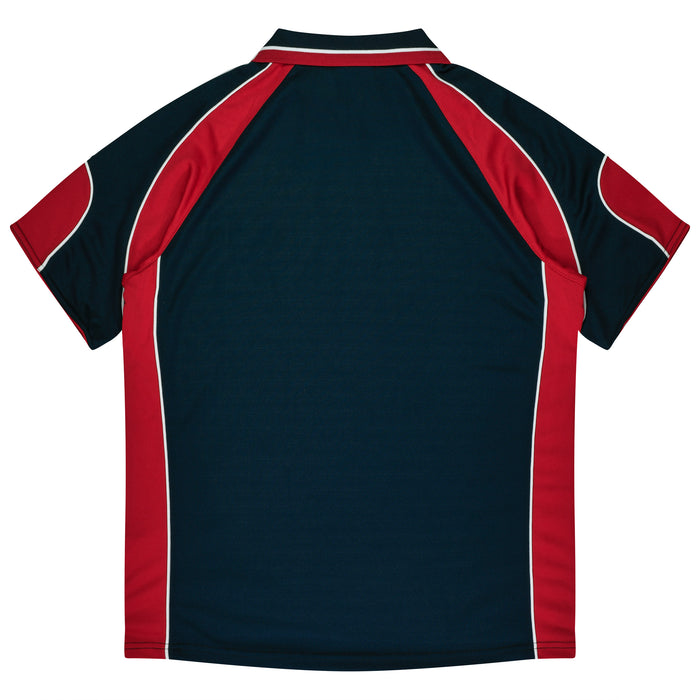 Murray Kids Polos - NAVY/RED