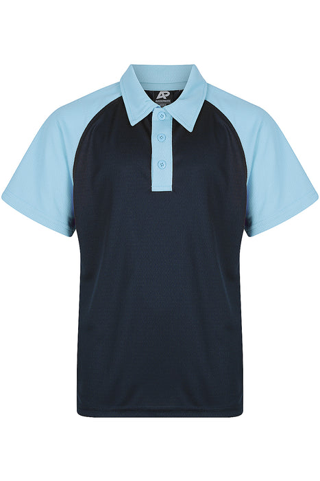 Manly Kids Polos - NAVY/SKY