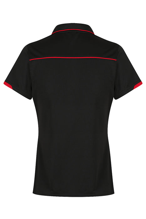 Currumbin Lady Polos - BLACK/RED