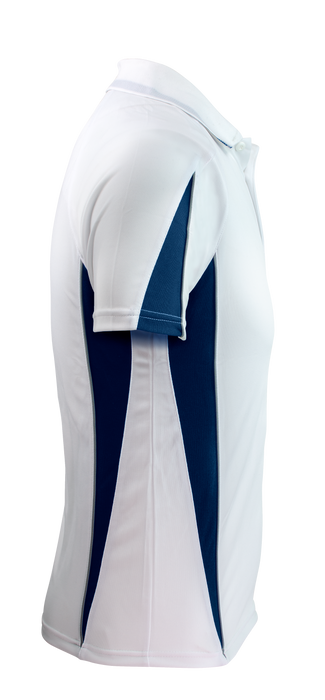 Eureka Mens Polos - WHITE/NAVY