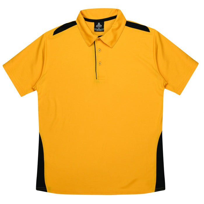 Paterson Kids Polos - GOLD/BLACK