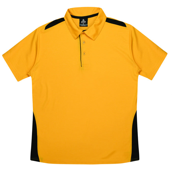 Paterson Kids Polos - GOLD/BLACK