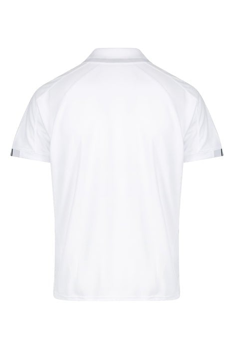 Flinders Mens Polos - WHITE/NAVY