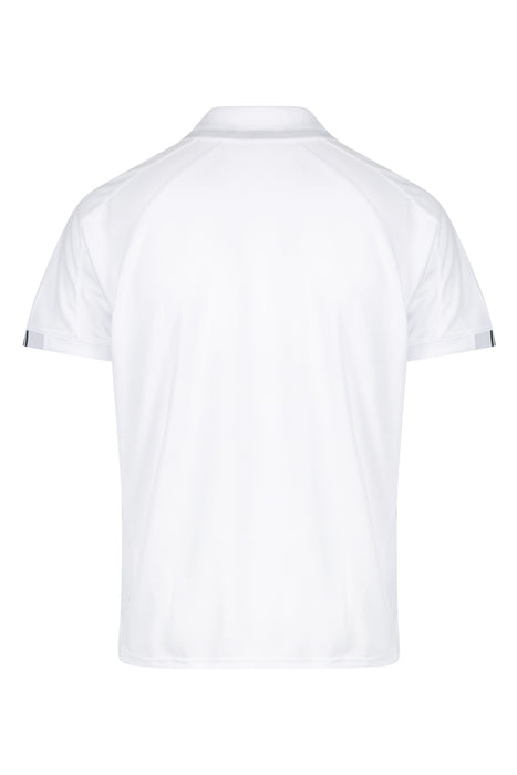 Flinders Mens Polos - WHITE/NAVY