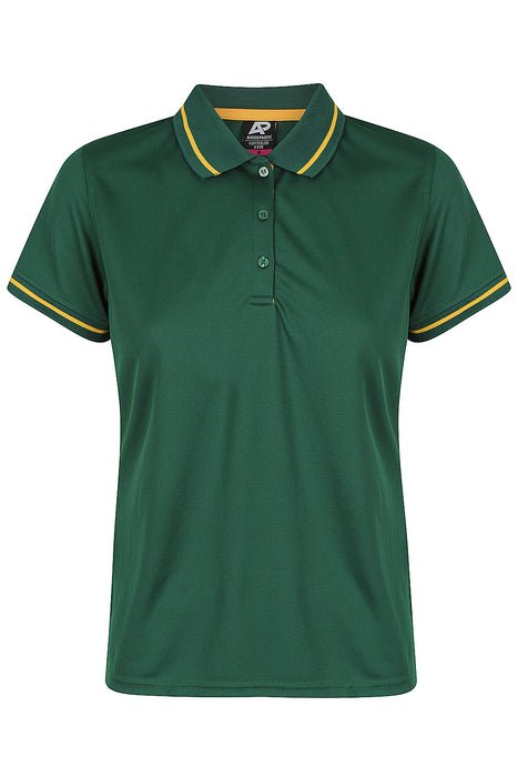 Cottesloe Lady Polos - BOTTLE/GOLD