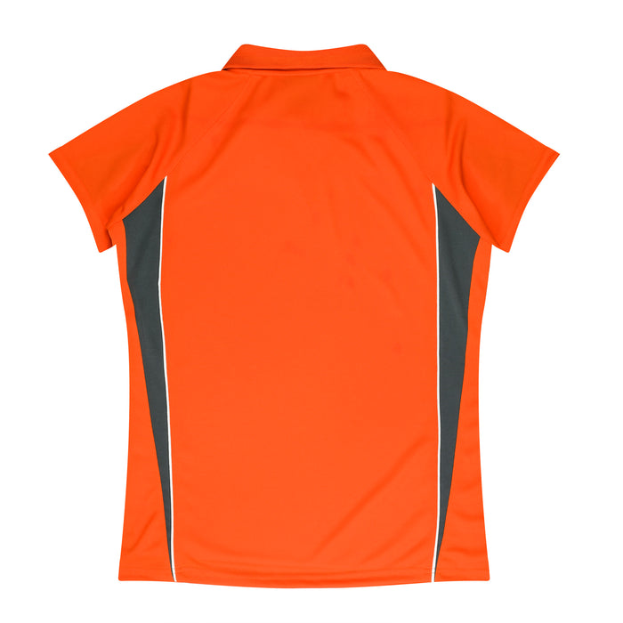 Eureka Lady Polos - ORANGE/CHARCOAL