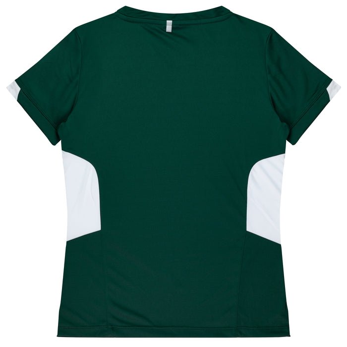 Tasman Lady Tees - BOTTLE/WHITE