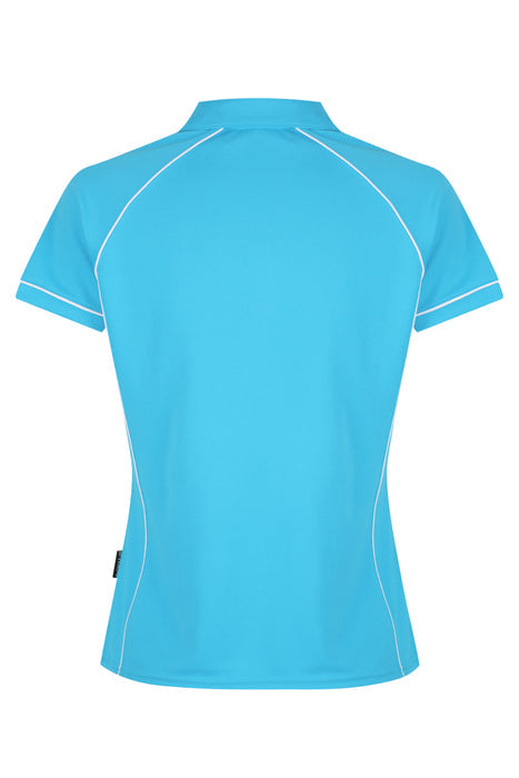 Endeavour Lady Polos - PACIFIC BLUE/WHITE