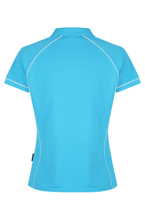 Endeavour Lady Polos - PACIFIC BLUE/WHITE