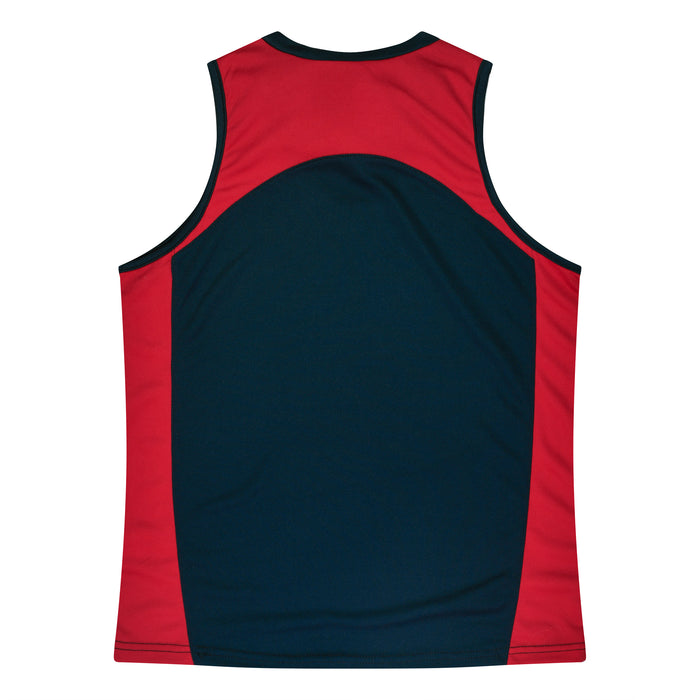 Premier Lady Singlets - NAVY/RED