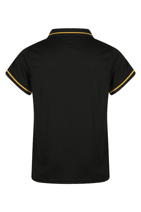 Cottesloe Kids Polos - BLACK/GOLD