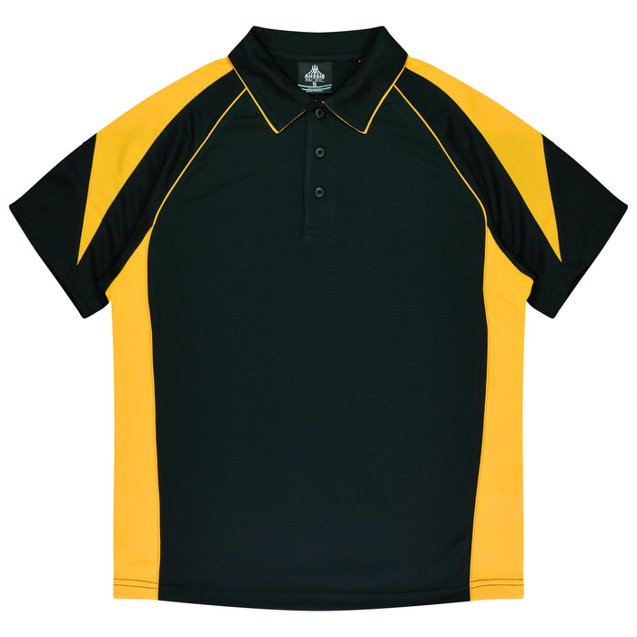 Premier Kids Polos - BLACK/GOLD