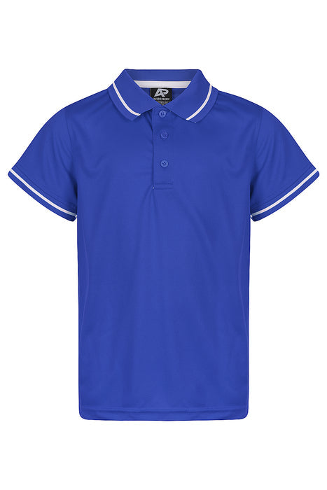 Cottesloe Kids Polos - ROYAL/WHITE