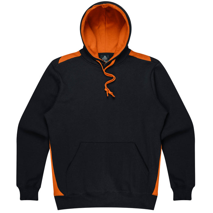 Paterson Mens Hoodies - BLACK/ORANGE