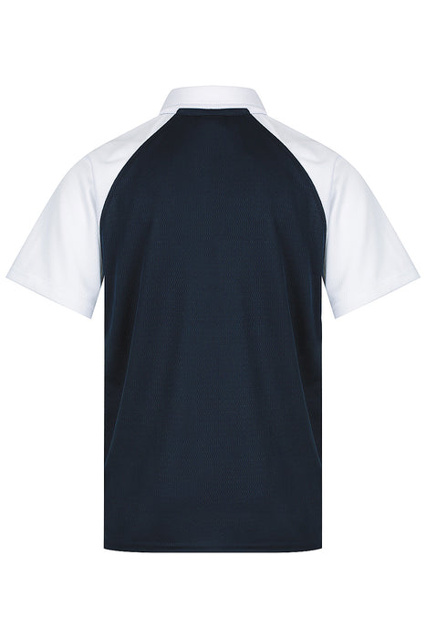 Manly Kids Polos - NAVY/WHITE